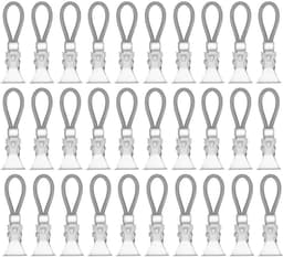 30 Stuks Kleurrijke Handdoekklemmen, Metalen klemmen, Compact en Draagbaar, Handdoekklemmen, geschikt voor handdoeken, theedoeken, badhanddoeken, enz(Bruin) — thumbnail 1