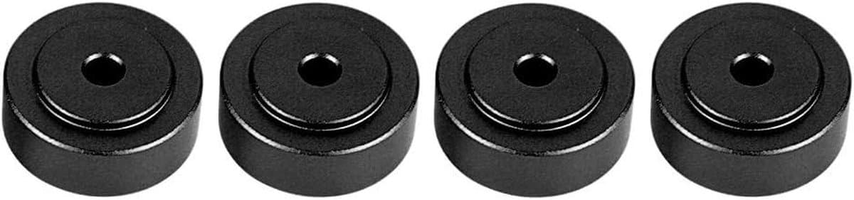 Schokdemper Pads - Speaker Voetjes Isolatie - Audio Verbeteren - Aluminium Legering - 20 x 8 mm - Zwart — afbeelding 1