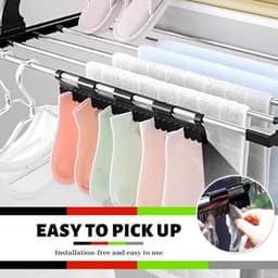 Sokkendroger, Sokkenhouder, Kledingrek, 4-pack Sokkenrek, Plastic Sokkenklemmen, Winddichte Sokkenhanger, voor Sokken, Ondergoed, Kleine Kleding — thumbnail 4