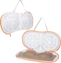 Set van 2 Grote Wasnetten voor Bh's met Steunframe - Anti-Deformatie Waszak voor Wasmachine, Ideaal voor Delicate Kleding en Ondergoed — thumbnail 1