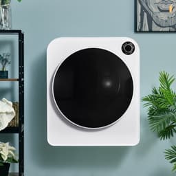 Compacte Luchtafvoer Wasdroger 3 kg - Mini Wasdroger met RVS Trommel & Dreifachfilter - Wandwasdroger 830W - 5 Programma's & Timer - Wit [Energieklasse G] — thumbnail 1