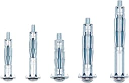 36 sets holle wandbevestigingen anker, gipsplaatbevestigingen Heavy Duty schroeven assortiment, holle rawl-pluggen voor gipsplaat, gipsplaat, baksteen, houten deuren, dun metaal, beton, metselwerk — thumbnail 1