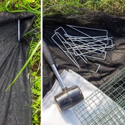 SnelShoppen - 100x Grondankers van Gecoat Staal - Robuuste Grondspikes voor het Bevestigen van Onkruiddoek, Folies en Tuinaccessoires - Ideaal voor Tu — thumbnail 5
