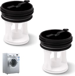 Pluizenfilter - 2 Stuks - Wasmachine Pluizenverzamelaar - Wasmachine Filter - 63 × 45 Mm - Herbruikbaar - Accessoires Voor Wasmachines - Hoogrendementsfilters - Geschikt Voor Wasmachines Van Verschillende Merken — thumbnail 1