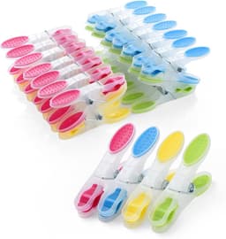 Thijox - 30 Stuks Wasknijpers Kunststof met Antislip Siliconen, Meerkleurige Wasknijpers voor Ondergoed, Broeken, T-Shirts, Sokken, Perfect voor Thuis — thumbnail 1