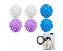 Wasballen voor wasmachine - 6 stuks - herbruikbare droogballen - optimaliseert droogprocessen - ShopVlot