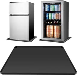KZQ Siliconen mat - Wasmachine voets - Waterdichte siliconen beschermgroef voor de voet - Beschermt de vloer - Voorkomt lekkages van wasmachines, drogers, vaatwassers, koelkasten en airconditioners - 60x60x2 cm — thumbnail 1