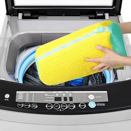 waszak, sneakers, schoenwaszak, wasmachine met ritssluiting, herbruikbare mesh waszak, schoenreiniging voor alle schoenen, grijs — thumbnail 3