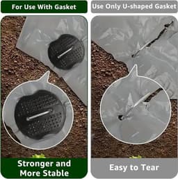 Grondankers en bufferschijven set voor tuin met haringen en accessoires - 100 stuks — thumbnail 2