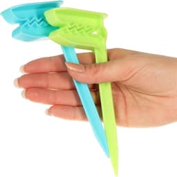 Set van 8 - Strandlaken klem - Dekenclips - Clips - Handdoekclips - Winddicht en stevig - Herbruikbaar - Gemakkelijk te wassen - Lichtgewicht en draagbaar - Geschikt voor strandhanddoeken, picknicks en kamperen - Groen en blauw — thumbnail 5