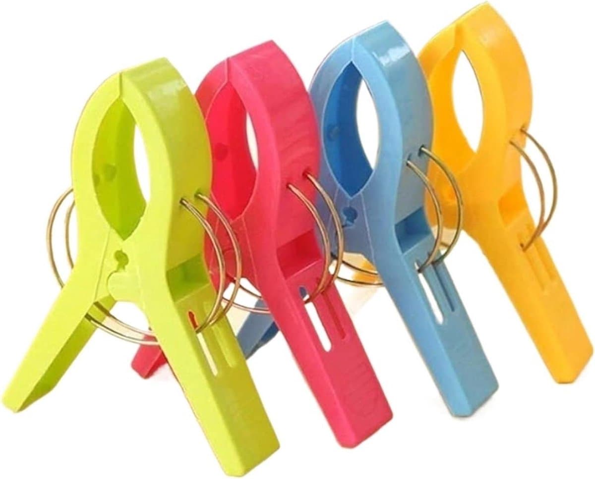 Wasknijpers Kunststof - Kledingknijpers Strandknijpers - Wasgoed Drogen - Goede Grip - 100 stuks - Gemengde Kleur — afbeelding 1