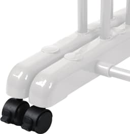 PIPIPOXER- Wasrek Inklapbaar-Droogrek-Staand Droogrek -Uitschuifbare Droogtoren – 3 Verdiepingen – 132 meter Drooglengte- Ruimtebesparend Wasrek -132x49x170 CM- Droogrek op Wielen - Wit — thumbnail 3