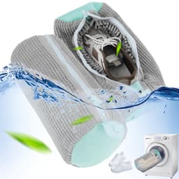 2 Stuks Schoenwaszak, Schoenwaszakken 360° Reiniging, Wasnet Schoenen voor Wasmachine, Schoenenzakreiniger met Ritssluiting, Herbruikbare Schoenwaszak, Wasbaar in de Machine, voor de Meeste Schoenen — thumbnail 1