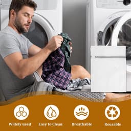 Wasnet, waszakken, 8 stuks, 30 x 20 cm, waszakken voor wasmachine, duurzame waszakken voor blouses, beha's, ondergoed, sokken — thumbnail 4