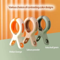 strandhanddoekclips, 10 stuks handdoekclips voor ligstoelen, plastic spoorloze wasknijpers, winddichte quiltclips, antislip wasclips voor ligbedden, wasgoed, zwembadstoelen — thumbnail 2