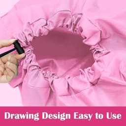 Dailygoods- Reiswaszak Groot - 2 Stuks - Opvouwbaar - Trekkoord - Waszakken voor Vuile Was - 61x92 cm - Scheurbestendig Nylon - Waszak — thumbnail 3