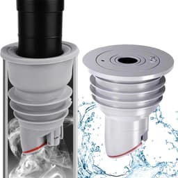Dailygoods- Afvoerslang met anti-geur afdichting - Afvoerstop - Afvoerplug - Buis - Siliconen - Voor afvoerpijp 18-30 mm — thumbnail 1