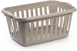Storage Solutions Wasmand van 40 liter - 60 x 40 x 26 cm - - taupe - kunststof - wasgoed manden - huishouden — thumbnail 2