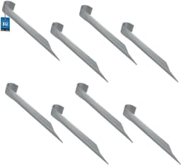 KOTARBAU® 8 Stuks - Grondankers voor Trampoline - Trampoline Ankers 350 mm - Bodemankers - Verzinkte Grondankers - Zilver — thumbnail 1