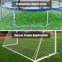 Grondanker - Staal - Spiraalvormig - Eenvoudige installatie - Voor Trampolines en Schommels — thumbnail 4