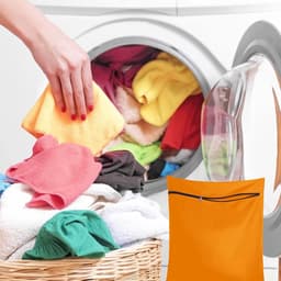 Honden- en kattenwaszak voor het beschermen van de wasmachine, ideaal voor dekens en huisdierenbedden, 70 x 60 cm — thumbnail 5