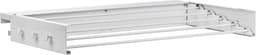 Wand Droogrek - Opvouwbaar Wasrek - Ruimte Besparen - Met 5 Droogstangen - 80x39 cm - Wit — thumbnail 3