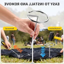 Grondankers voor Worteldoek - 100 Stuks Ø 4 mm - Duurzaam, Weerbestendig en Sterk — thumbnail 3