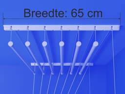 Heavy-duty Ruimtebesparend Plafond Wasrek - 7 stangen elk 150 cm lang — thumbnail 2