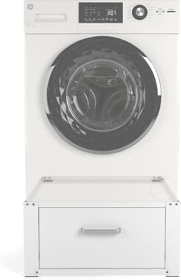 Wasophoogte® Wasmachine verhoger met lade - Wasmachine opbouwmeubel - Wasmachine sokkel - 31cm hoog - Wit - Universeel — thumbnail 2