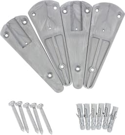 ABJ - Wasdroger - Droogrek - wandmodel - opvouwbaar - zilver, 60 cm — thumbnail 3