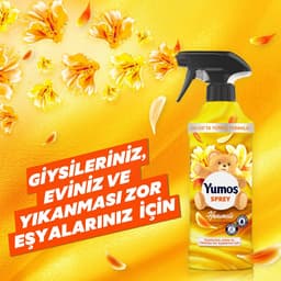 Yumos Textielverfrisser Kamperfoelie textielspray verwijdert geuren en laat een frisse geur achter - 3x 450ml — thumbnail 2