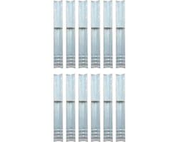vidaXL - Grondanker - L-vormig - 5x5x50 - cm - gegalvaniseerd - staal - 12 - st — afbeelding 1