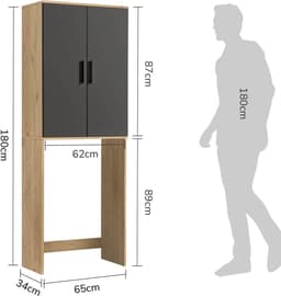 mokebo wasmachine kast 'Der Saubermann' opbouw voor wasmachine in vikingeik — thumbnail 3