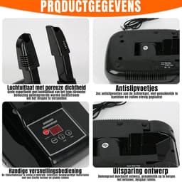 Thuys – Schoenverfrisser – Schoendroger – Ozone Functie – 30 x 19 x 10cm – Zwart — thumbnail 2