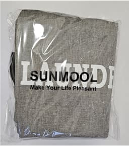 SUNMOOL Wasmand - Waszak - Laundry bag - Laundry basket - Opvouwbaar - 44Liter - Grijs — thumbnail 2