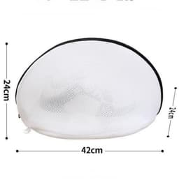 Schoenen Waszak - 2 stuks - Schoenen was tas - Wasnet Voor Schoenen - Schoenen / Sneakers - Herbruikbaar - Netje Anti-Vervorming - Met Rits En Hangende Ring - 42×24cm - White — thumbnail 5