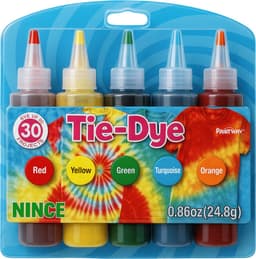 Nince Tie-Dye kit van hoge kwaliteit Kit 3 - Complete kit van 5 kleuren textiel - Tie Dye set - Tie Dye verf premium kwaliteit 3 varianten — thumbnail 1
