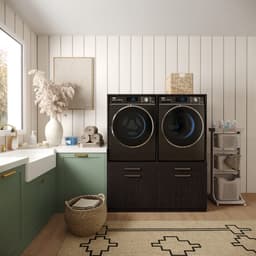 Wasophoogte® Wasmachine Kast Oslo - Wasmachine verhoger - Wasmachine ombouw - 700(D)*1330(B)*1580(H) mm - Zwart — thumbnail 3