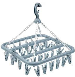 Sokkendroger - Droogrek - 32 Knijpers - Sokken Hanger - Wasrek Sokken - Wasrek - Droogrek - Carrousel - Droogcarrousel - Washanger - Sokkendroogrek - Blauw — thumbnail 1