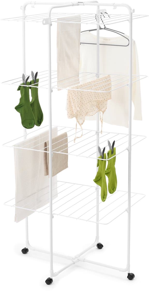 Brabantia HangOn Droogtoren - 30 m - Inklapbaar Wasrek - White — afbeelding 1