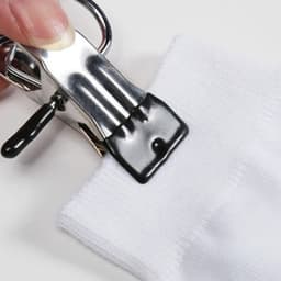 EXCITAT Wasknijpers - Washaken - Antislip kledinghangerclips - 360° draaibare laarzenclips - Laarzenhangers - Metalen clips - Wasknijpers van roestvrij staal - voor broeken, schoenen, handdoeken - Zwart - 20 stuks — thumbnail 3