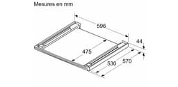 Bosch Tussenstuk voor droger en wasmachine, met uitschuifbaar plateau WTZ27500 - 17007416 — thumbnail 2