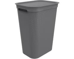 Rotho Brisen - Wasmand met Deksel - 50L - Antraciet — afbeelding 1