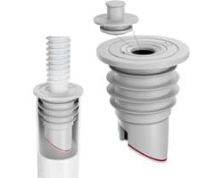 Afvoerplug wasmachine - Afvoerplug afdekking vloer - Siliconen afdichting gootsteenafvoer - Afvoerplug wastafel - 1,38" - 1,57" [(35-40mm)]