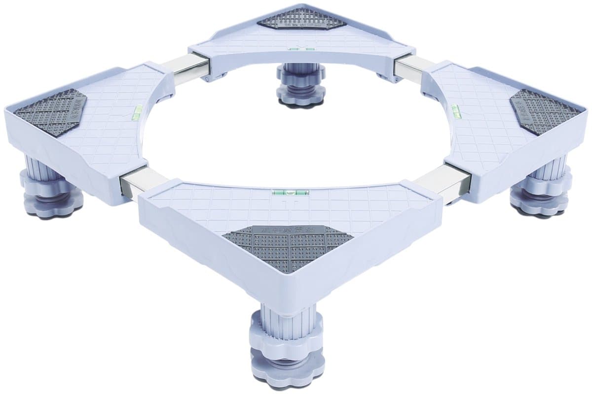 Verstelbare Wasmachine Verhoger – Stabiele en Universele Ondersteuning voor Wasmachines & Drogers – Verhoogt tot 11 cm – Antislip & Geluiddempend — afbeelding 1