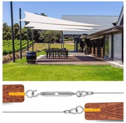 EXCITAT Kabel - Lanyard - Waslijn - Buitenwaslijn - Buitenmetalen kabel - Roestvrij staal - 30m — thumbnail 4