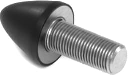 Rubbermagazijn - Parabool demper Type KP/D 10x10mm - M5 - Set 10 stuks — thumbnail 3