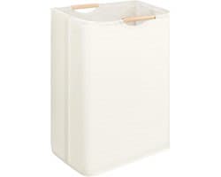 Wasmand - 30x30x40 cm - Waterdichte Wasmand - Opvouwbare Wasmand - Kleine Opvouwbare Wasmand - Wasmanden - Opbergmand - Waszak met Handvat - Speelgoedwasmand - Geschikt voor Slaapkamer, Badkamer, Kinderkamer, Reis - Beige — afbeelding 1