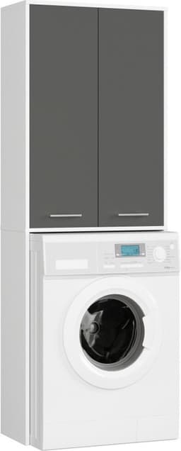 Wasmachine kast wit antraciet — thumbnail 1