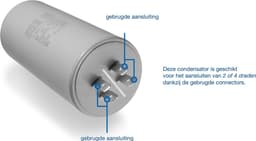 Dparts condensator 12,5 µF - universeel - 450V - universele aanloopcondensator - 12,5uf 450vac startcondensator — thumbnail 3